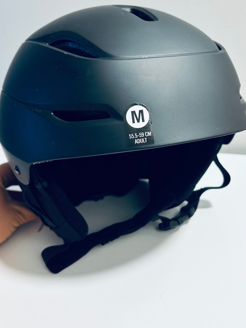 Adult Matte Black VR/AR Helmet-Style Accessory, Medium